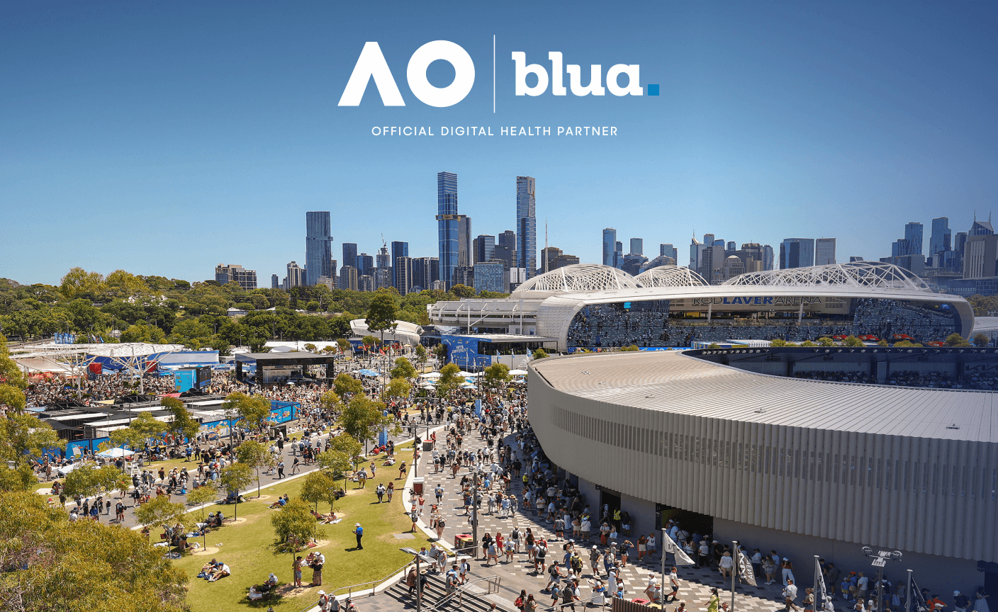 Australian Open - Blua - Official digital health partner
