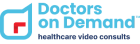 Doctors on demand logo. Healthcare video consultants.